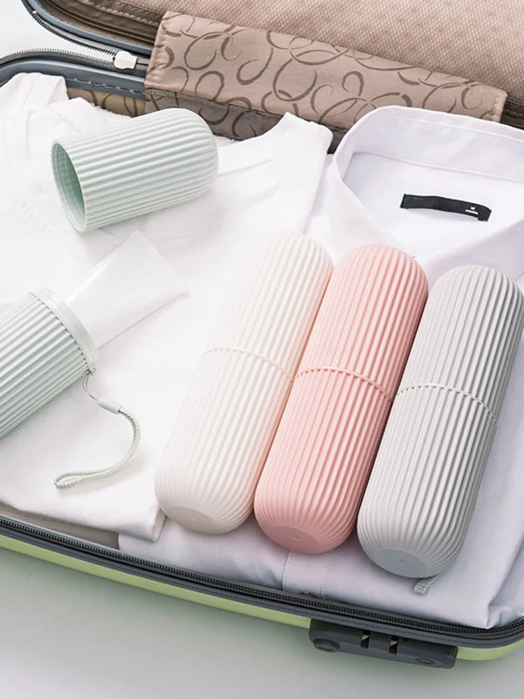Boîte de Voyage NomadPack™ 2-en-1 – Brosse à Dents & Dentifrice | Avec Gobelet Intégré