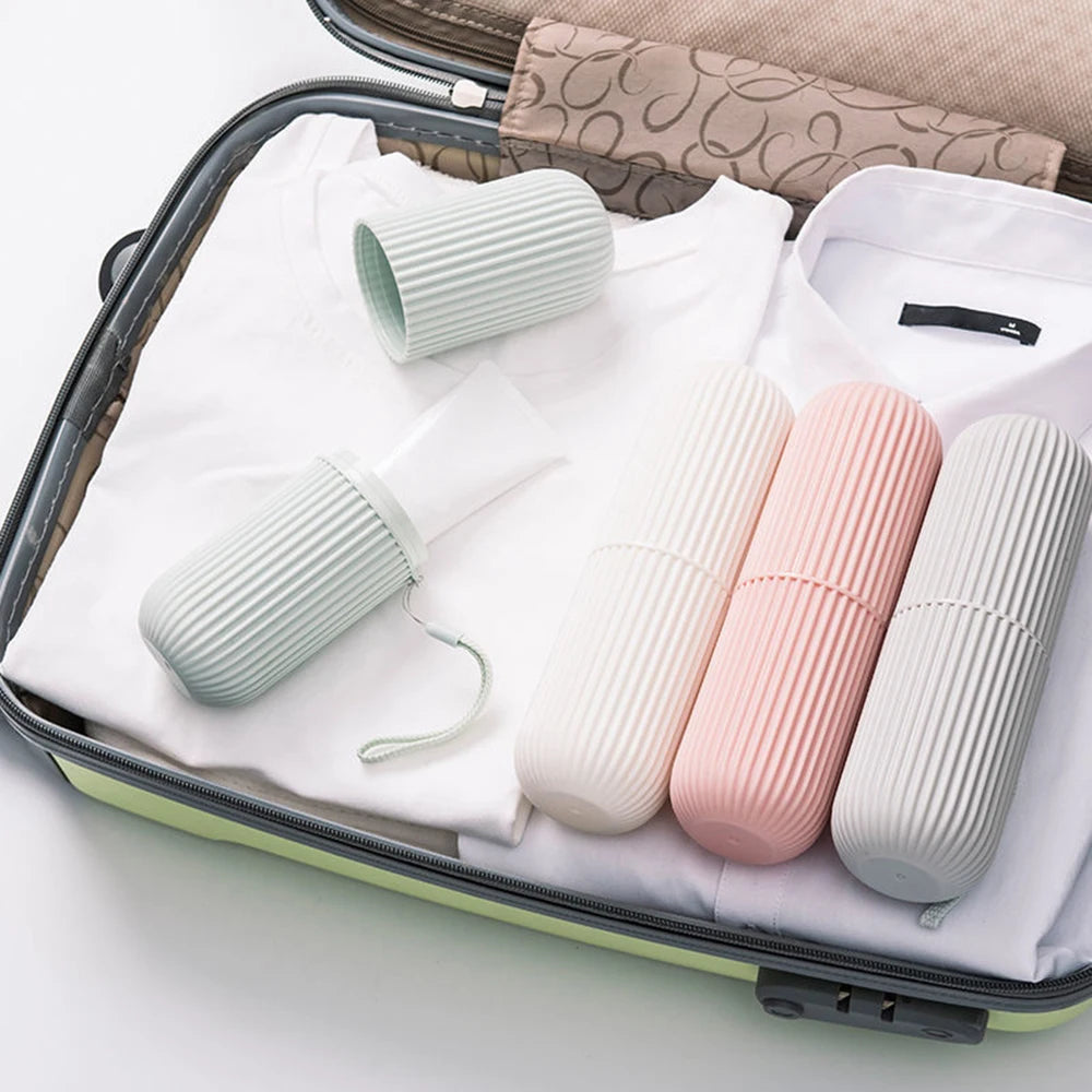 Boîte de Voyage NomadPack™ 2-en-1 – Brosse à Dents & Dentifrice | Avec Gobelet Intégré