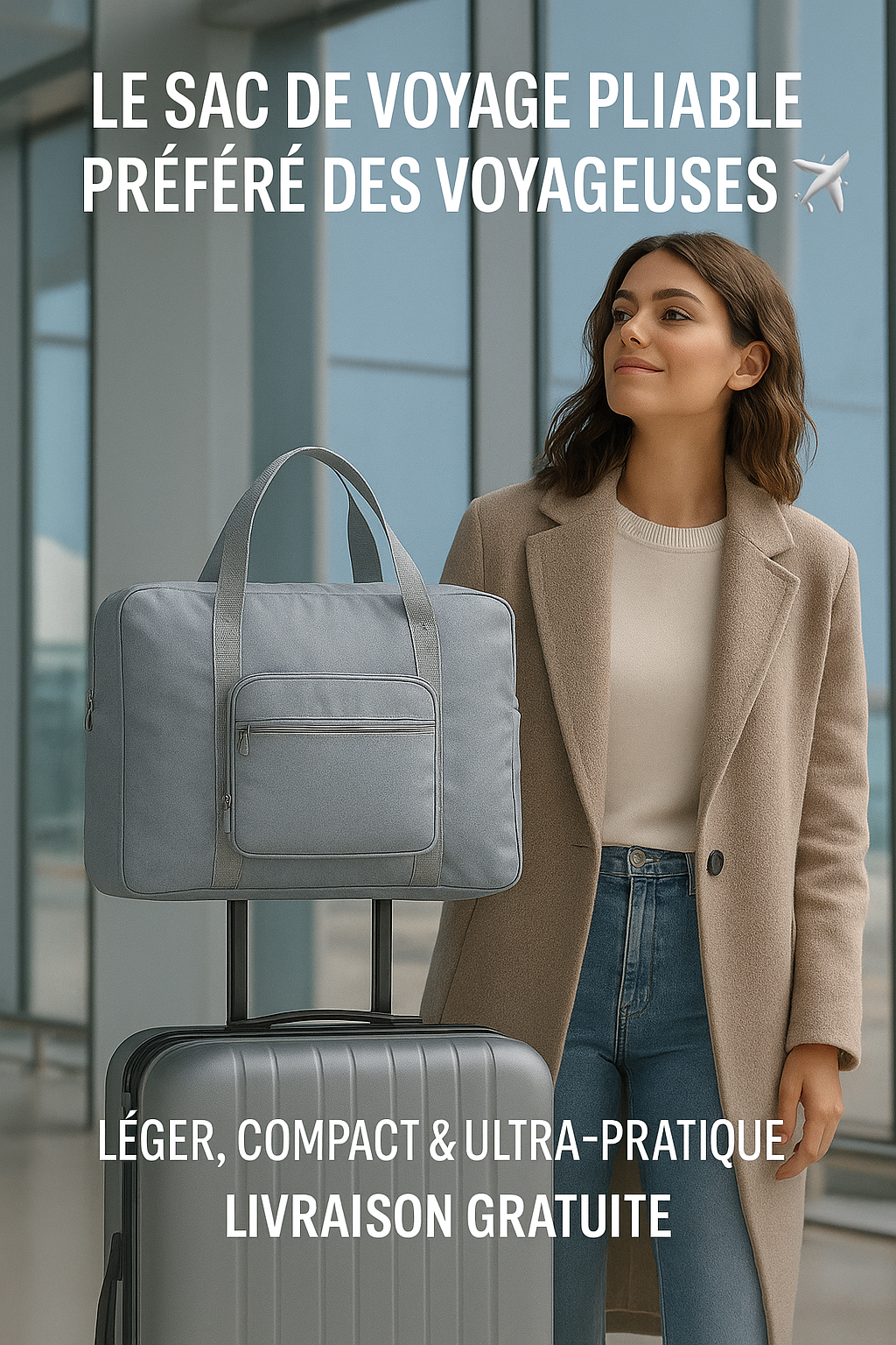 NomadPack™ Sac de Voyage Pliable Grande Capacité - Léger, Résistant et Compact