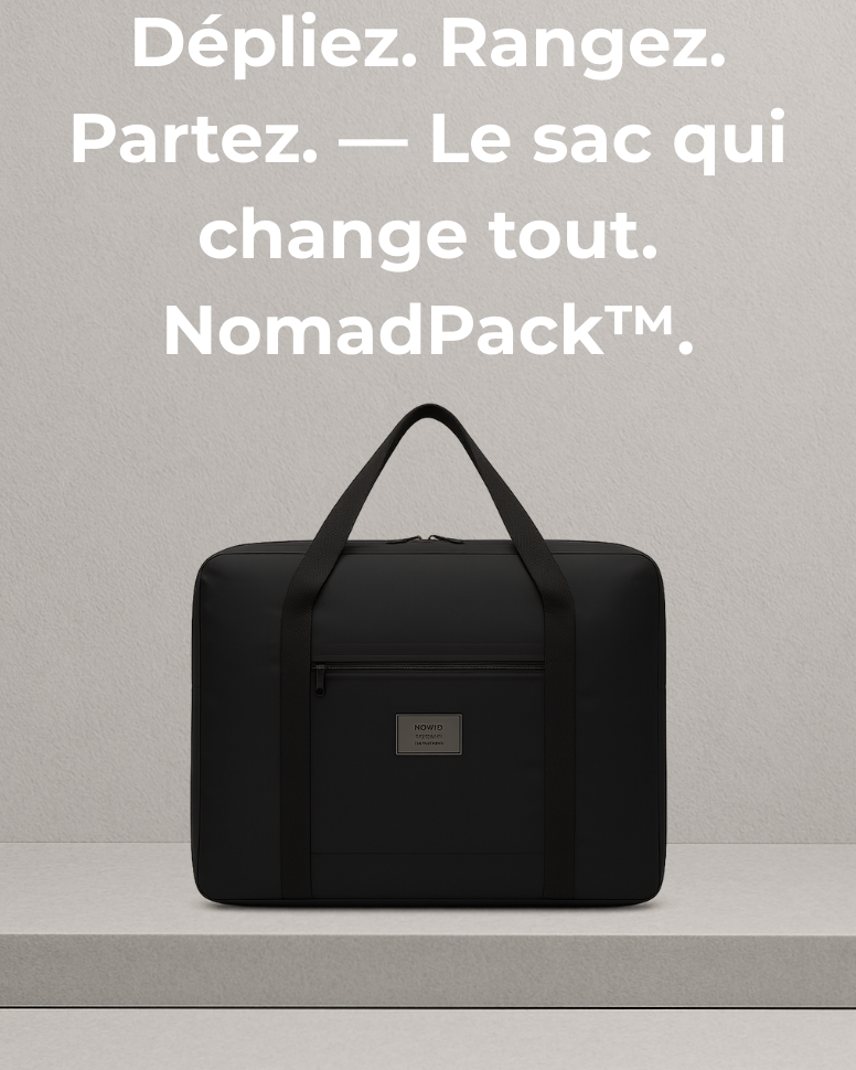 NomadPack™ Sac de Voyage Pliable Grande Capacité - Léger, Résistant et Compact